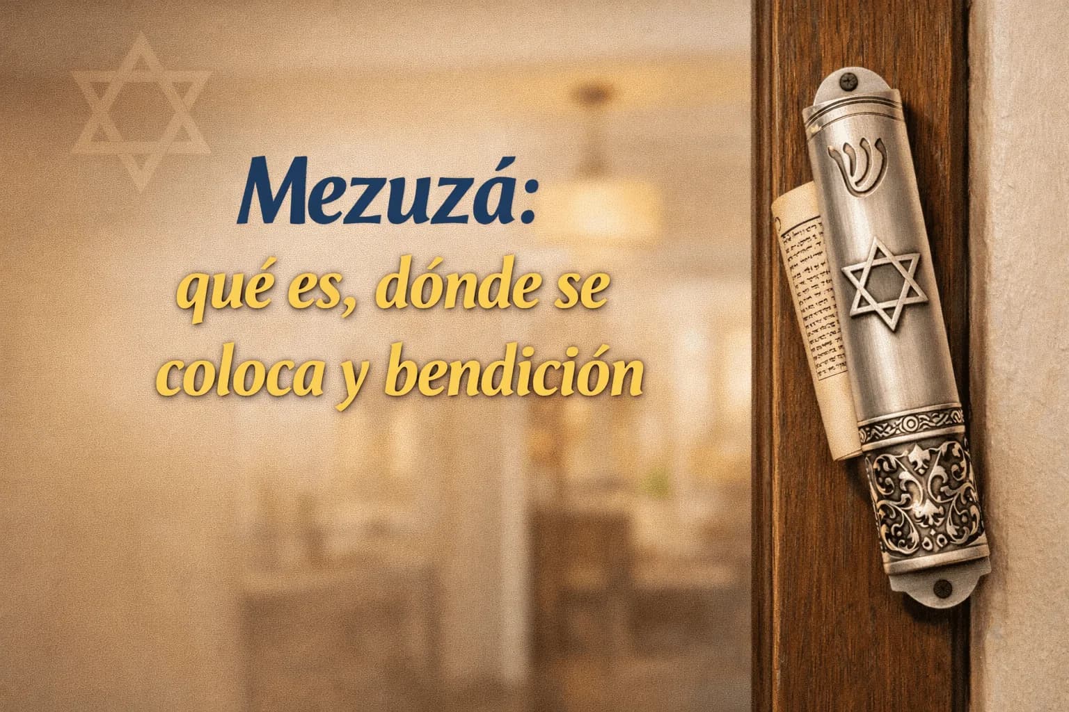 Mezuzá: qué es, dónde se coloca y bendición (guía práctica)