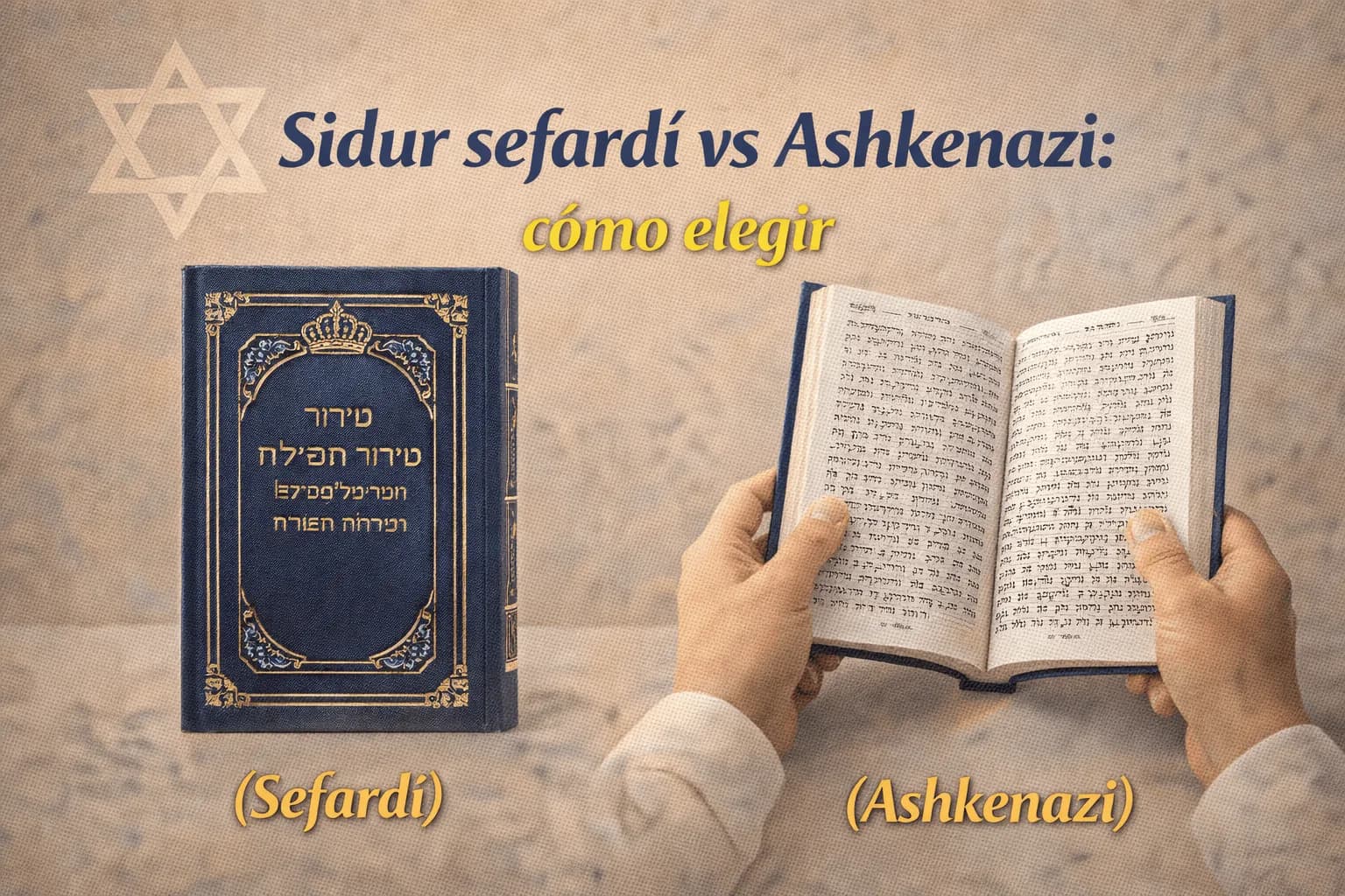 Sidur sefardí vs ashkenazí: cómo elegir el correcto