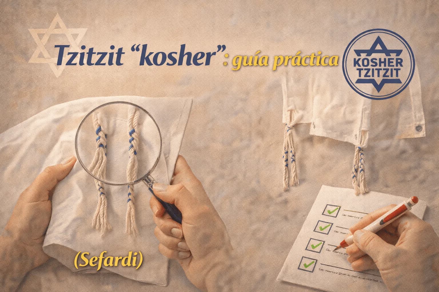 Tzitzit kosher: guía práctica para elegir y revisar