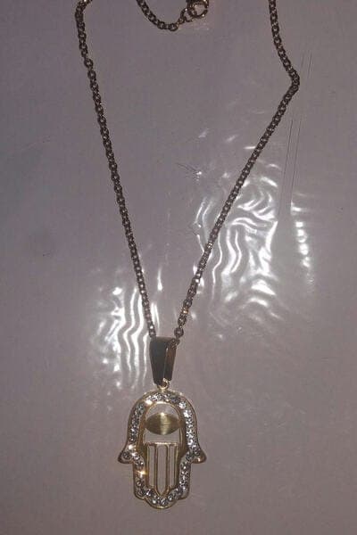 Cadena Hamsa con Piedras Brillantes - Comprar en Cali