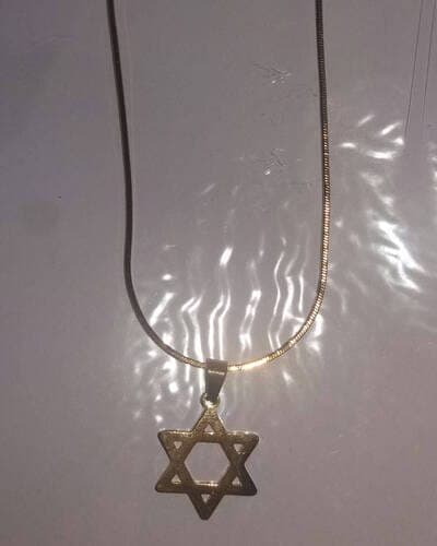 Cadena Maguen David Acero Amarillo - Comprar en Cali