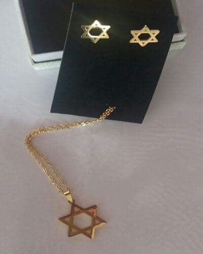 Cadena y Aretes Maguen David - Comprar en Cali