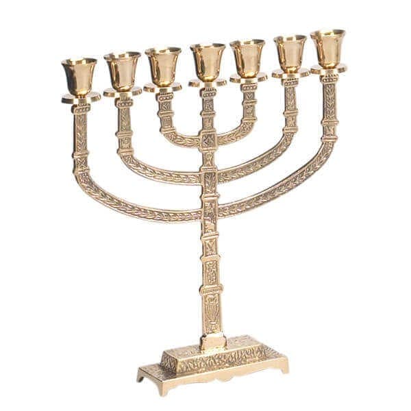 Menorah Dorada Grande - Comprar en Cali