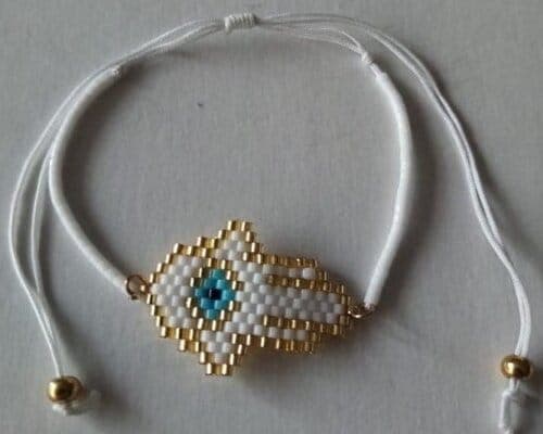 Pulsera Hamsa Blanco - Comprar en Cali