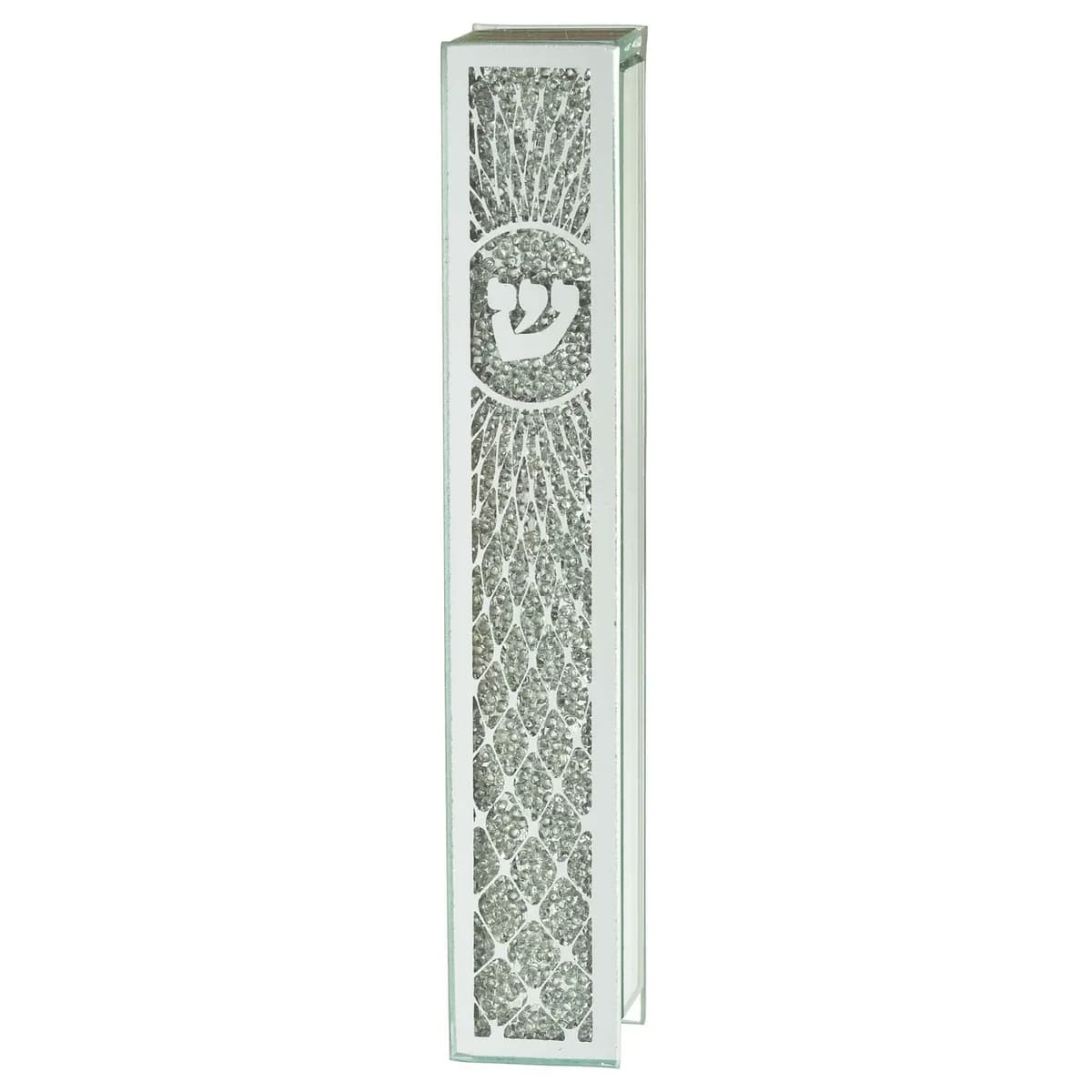 Caja de Mezuzá de Vidrio Escarchado – 12 cm - Comprar en Cali