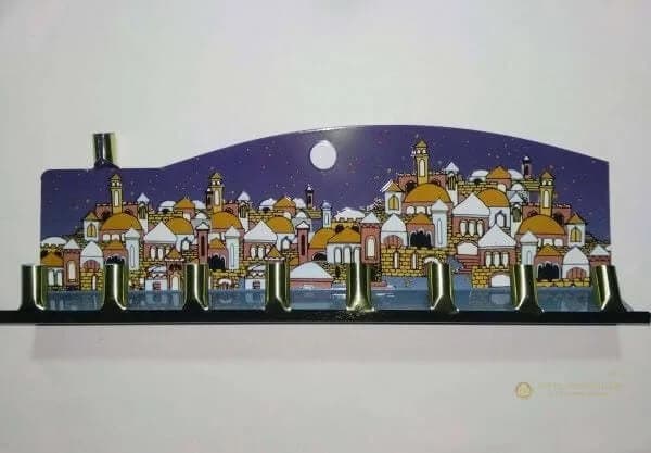 Janukiá de Hojalata con Velas – 25 cm - Comprar en Bogotá