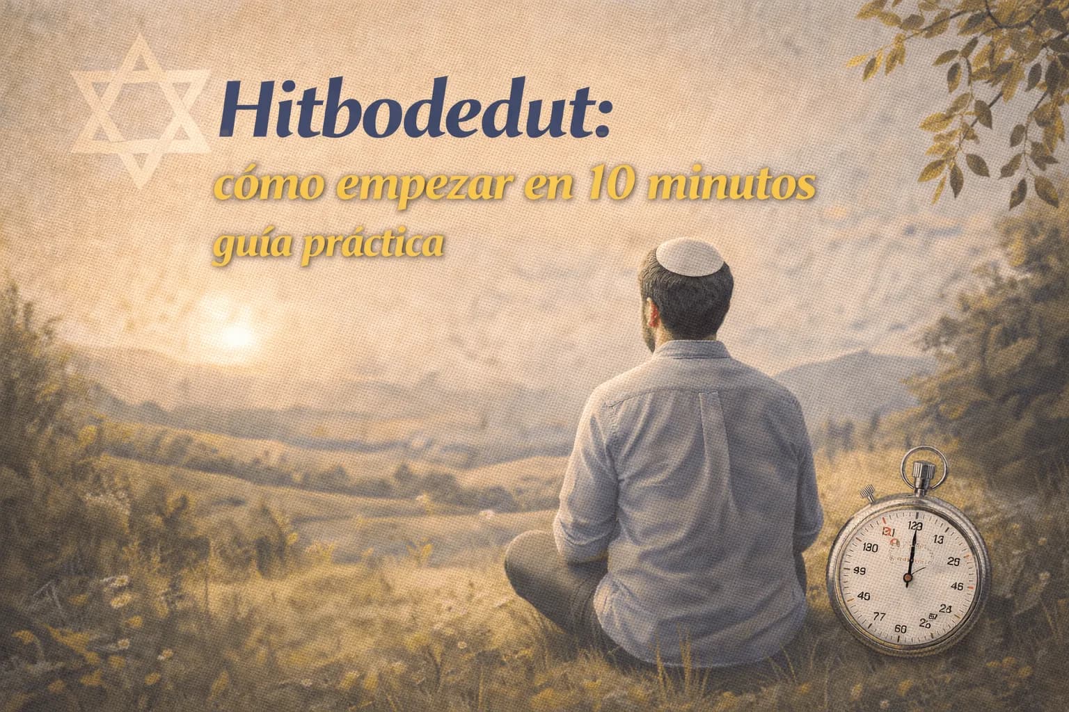 Hitbodedut: cómo empezar en 10 minutos (Breslov) - Judaica Breslov Colombia
