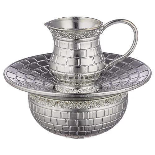 Mayim Ajaronim con Jarrita y Platón “Jerusalén” – 14 cm - Comprar en Bogotá