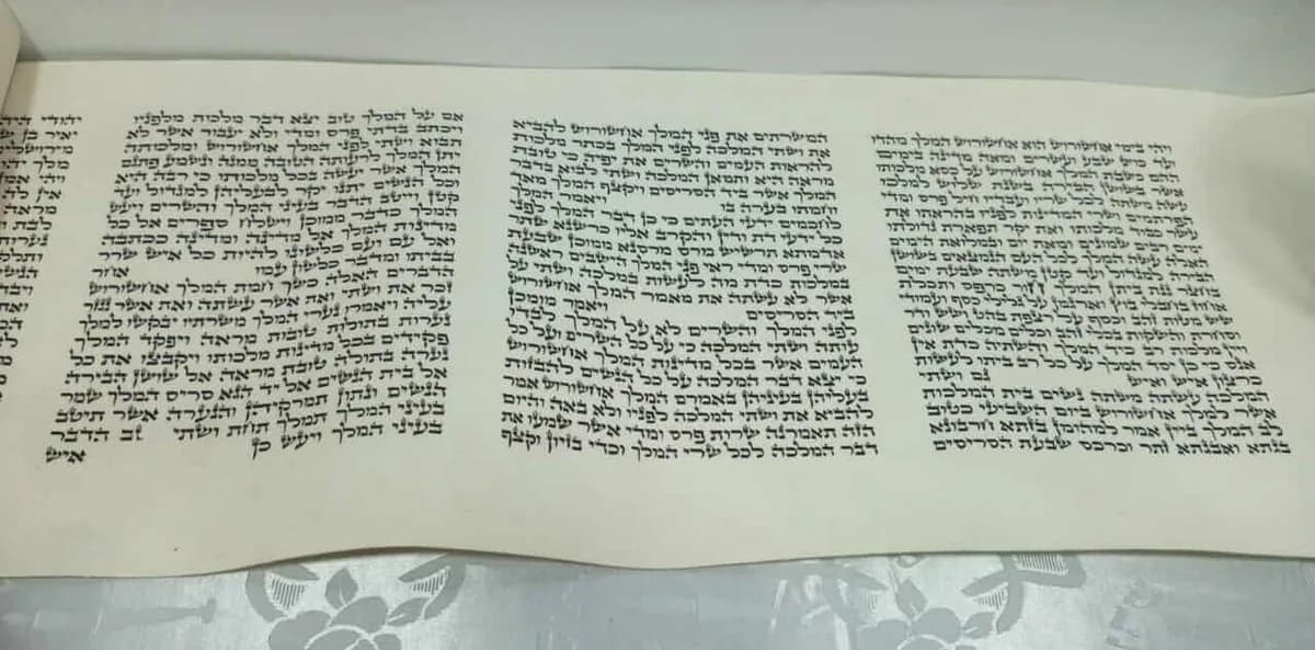 Meguilat Ester sobre Klaf Kosher – Ktav Beit Yosef, Escrita a Mano - Comprar en Cartagena
