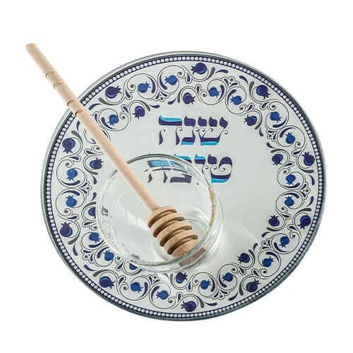 Plato para Manzana y Miel de Rosh Hashaná – Azul (19 cm) - Comprar en Cali