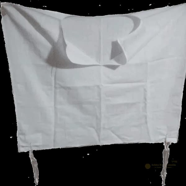 Talit Katan Blanco en Lana con Tzit Tzit - Comprar en Medellín