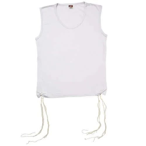Talit Katan Blanco tipo Camiseta – Tallas Niño y Adulto - Judaica Breslov Colombia
