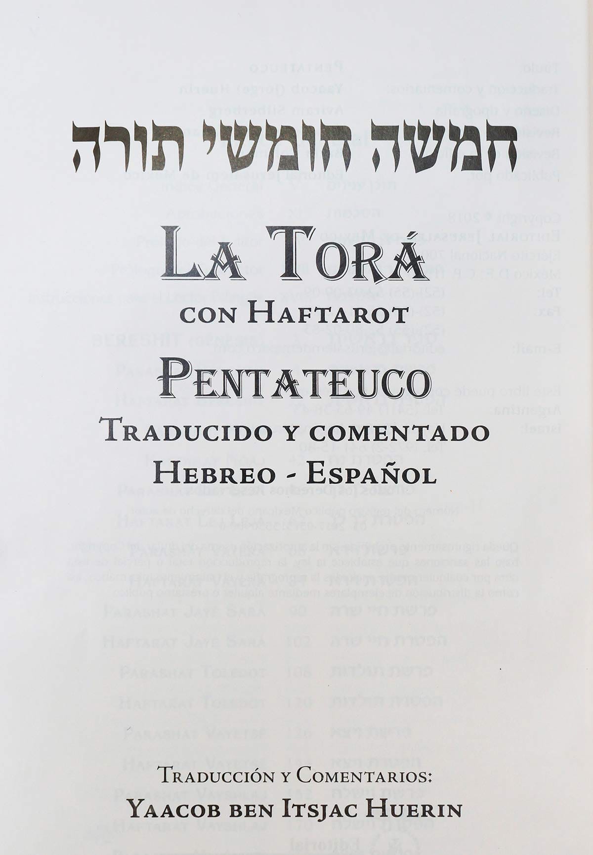 Pentateuco Torah Con Haftarot 2