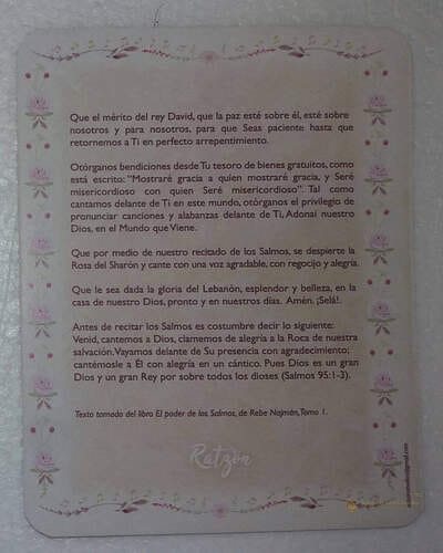 Plegaria Antes de Recitar Tehilim 2