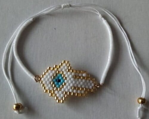 Pulsera Hamsa Blanco - Pulsera Hamsa Blanco - Imagen principal del producto