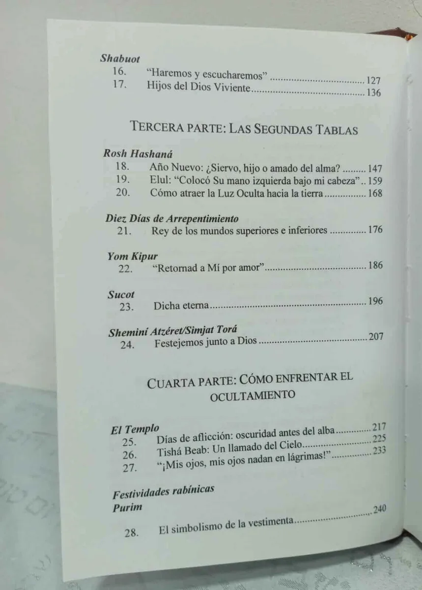 Cabalá: Espiritualidad Auténtica para Nuestros Tiempos – Shabat y Festividades 4