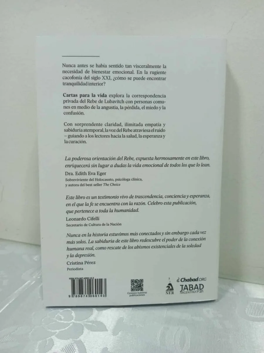 Cartas para la Vida | Guía del Rebe de Lubavitch - vista 2 | Judaica Breslov Colombia