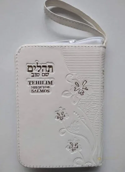 Mini Tehilim Shem Tob con Estuche y Cierre - Judaica Breslov Colombia