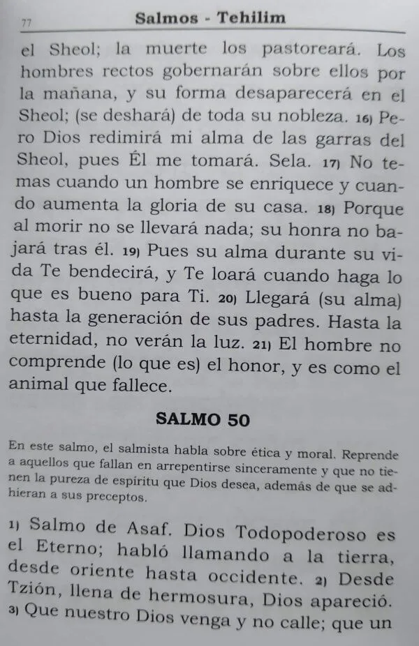 Salmos Otzar Shelomó – Bolsillo, Tapa “Kotel y Violín” 3