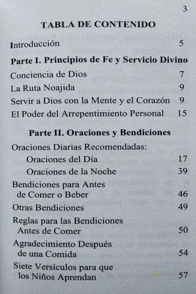 Servicio Divino para Noájidas - vista 2 | Judaica Breslov Colombia