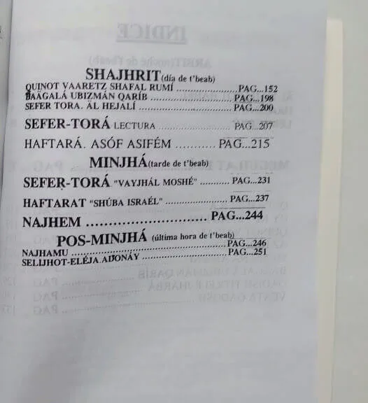 Sidur de Tishá BeAv Shem Tob – Bolsillo 3